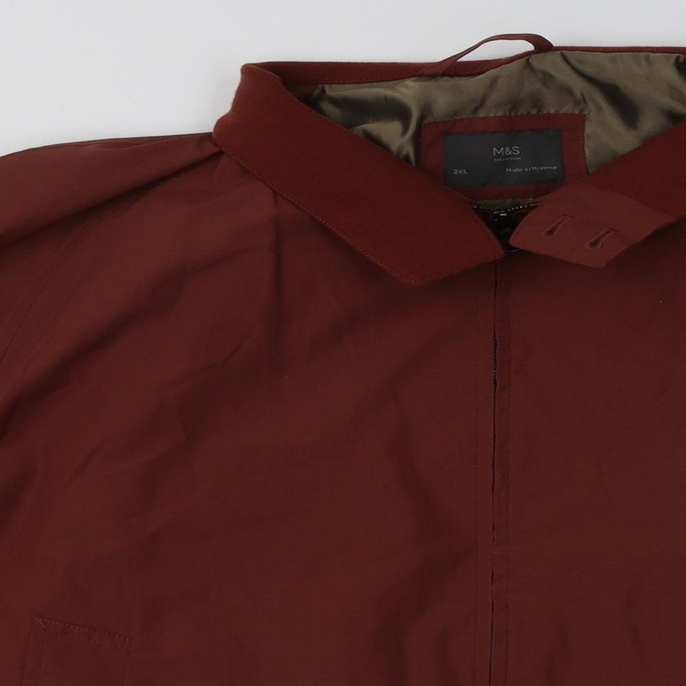 Marks and Spencer Mens Orange   Jacket  Size 2XL  Zip