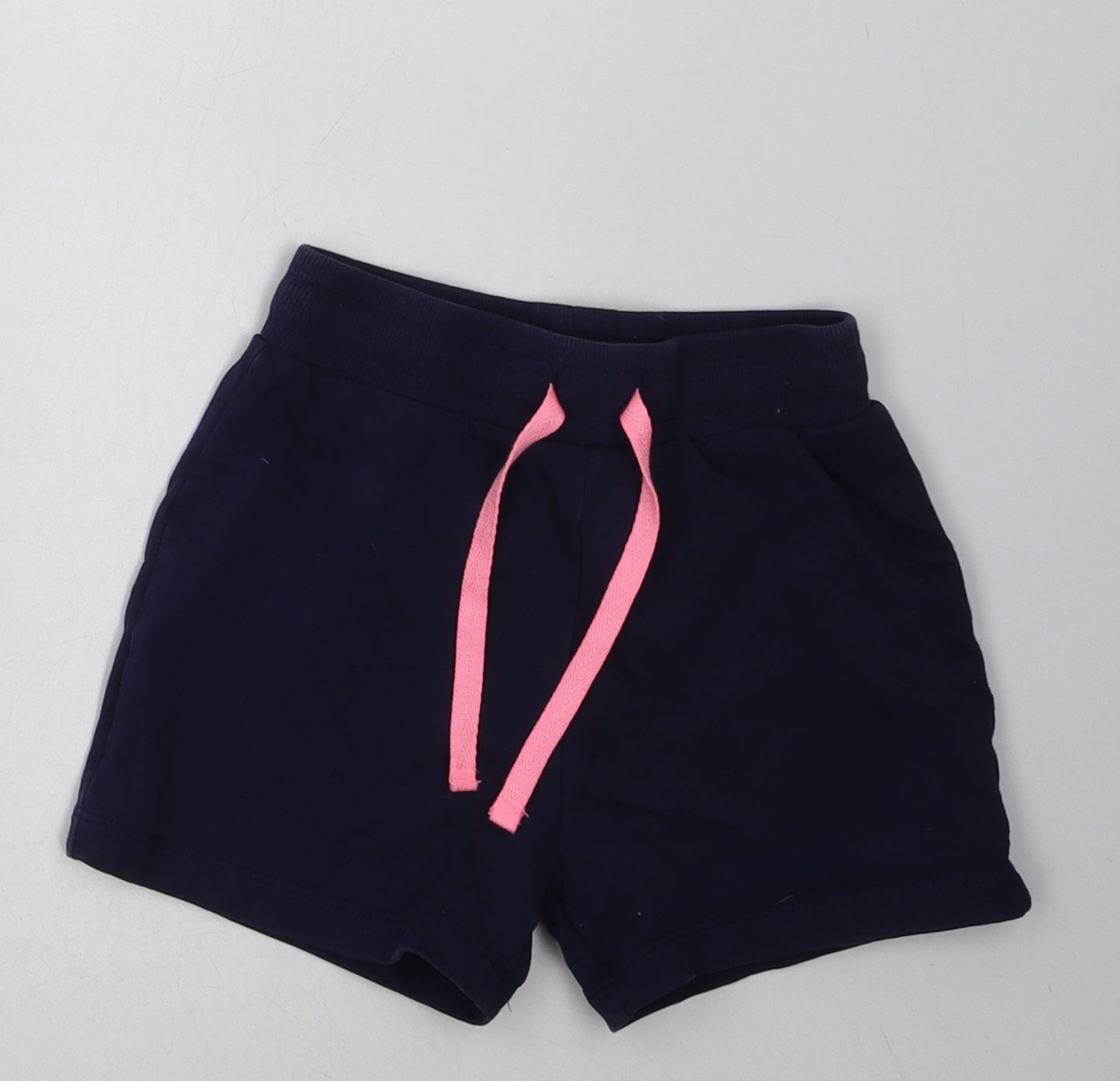 George Girls Purple  Cotton Sweat Shorts Size 4-5 Years  Regular Tie