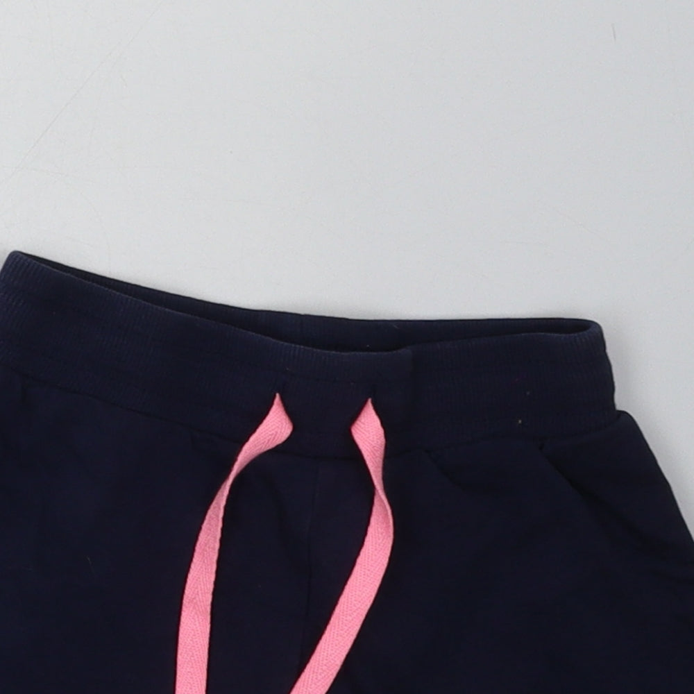 George Girls Purple  Cotton Sweat Shorts Size 4-5 Years  Regular Tie