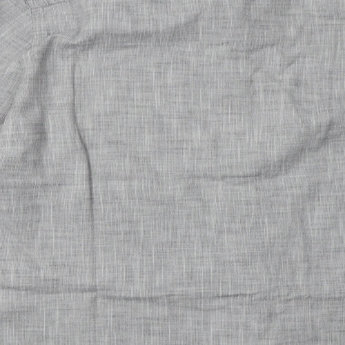Debenhams Mens Grey  Cotton  Button-Up Size XL Collared Button