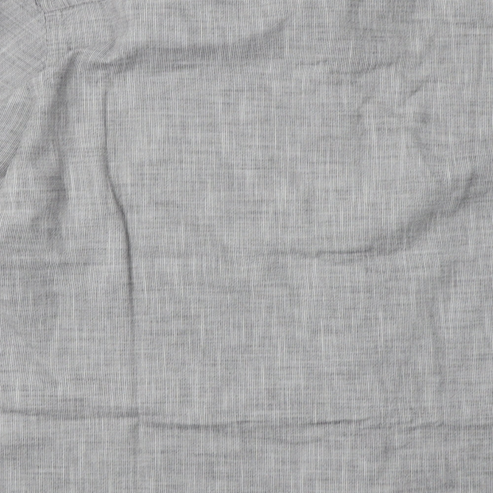 Debenhams Mens Grey  Cotton  Button-Up Size XL Collared Button