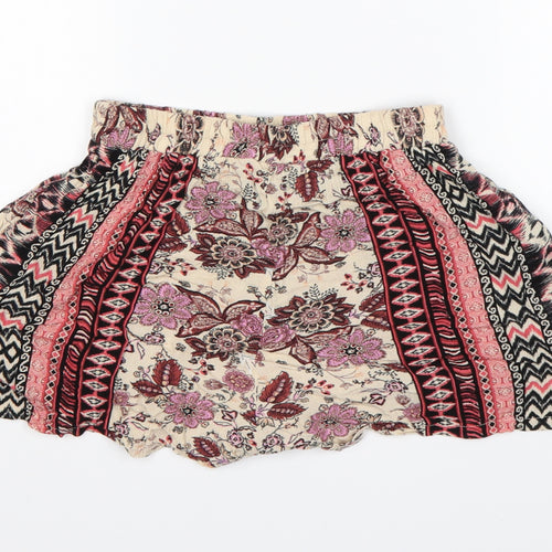 New Look Womens Multicoloured Batik Viscose Hot Pants Shorts Size 6 L3 in Regular