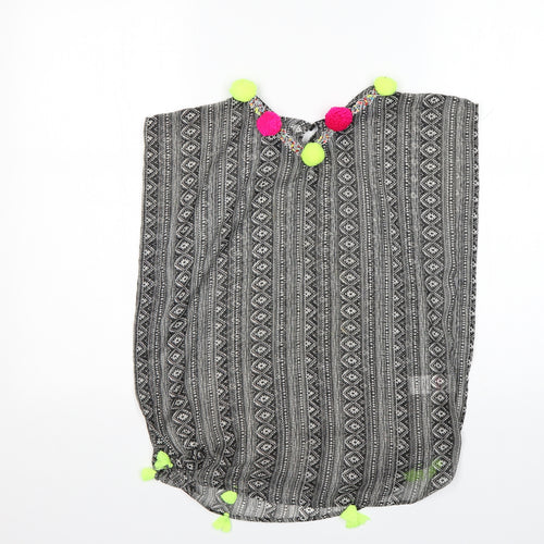 Matalan Girls Multicoloured Fair Isle Polyester Basic Blouse Size 6-7 Years Round Neck