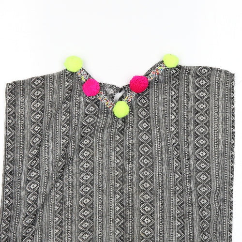 Matalan Girls Multicoloured Fair Isle Polyester Basic Blouse Size 6-7 Years Round Neck