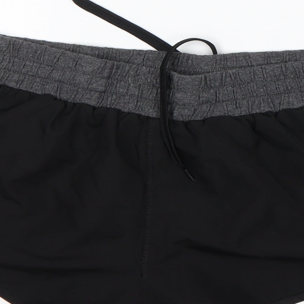 Atmosphere Womens Black  Polyester Athletic Shorts Size 8 L4 in Regular