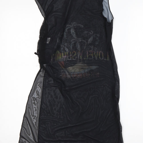 SheIn Girls Black  Polyester Tank Dress  Size 12 Years  Round Neck