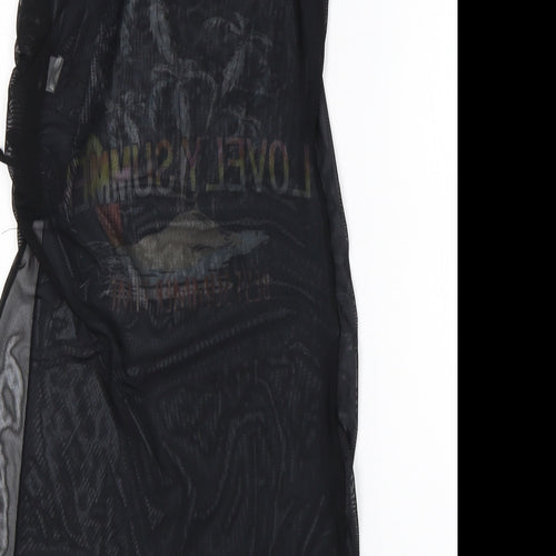 SheIn Girls Black  Polyester Tank Dress  Size 12 Years  Round Neck