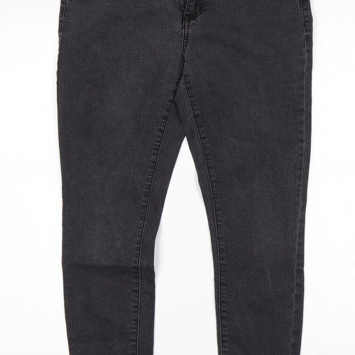 Vera Moda Womens Black  Cotton Skinny Jeans Size L L25 in Regular