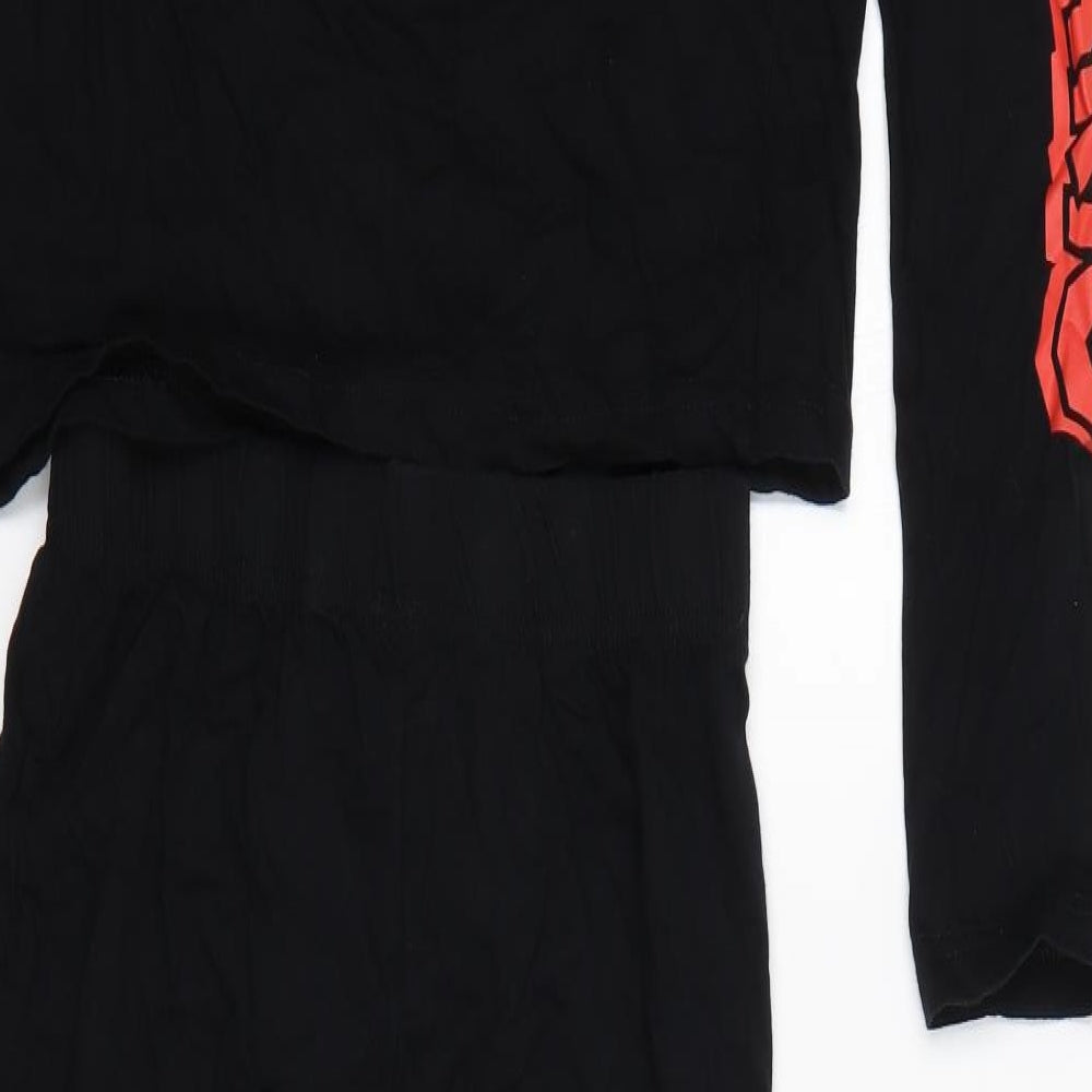 Primark Mens Black  Cotton  Pyjama Set Size S