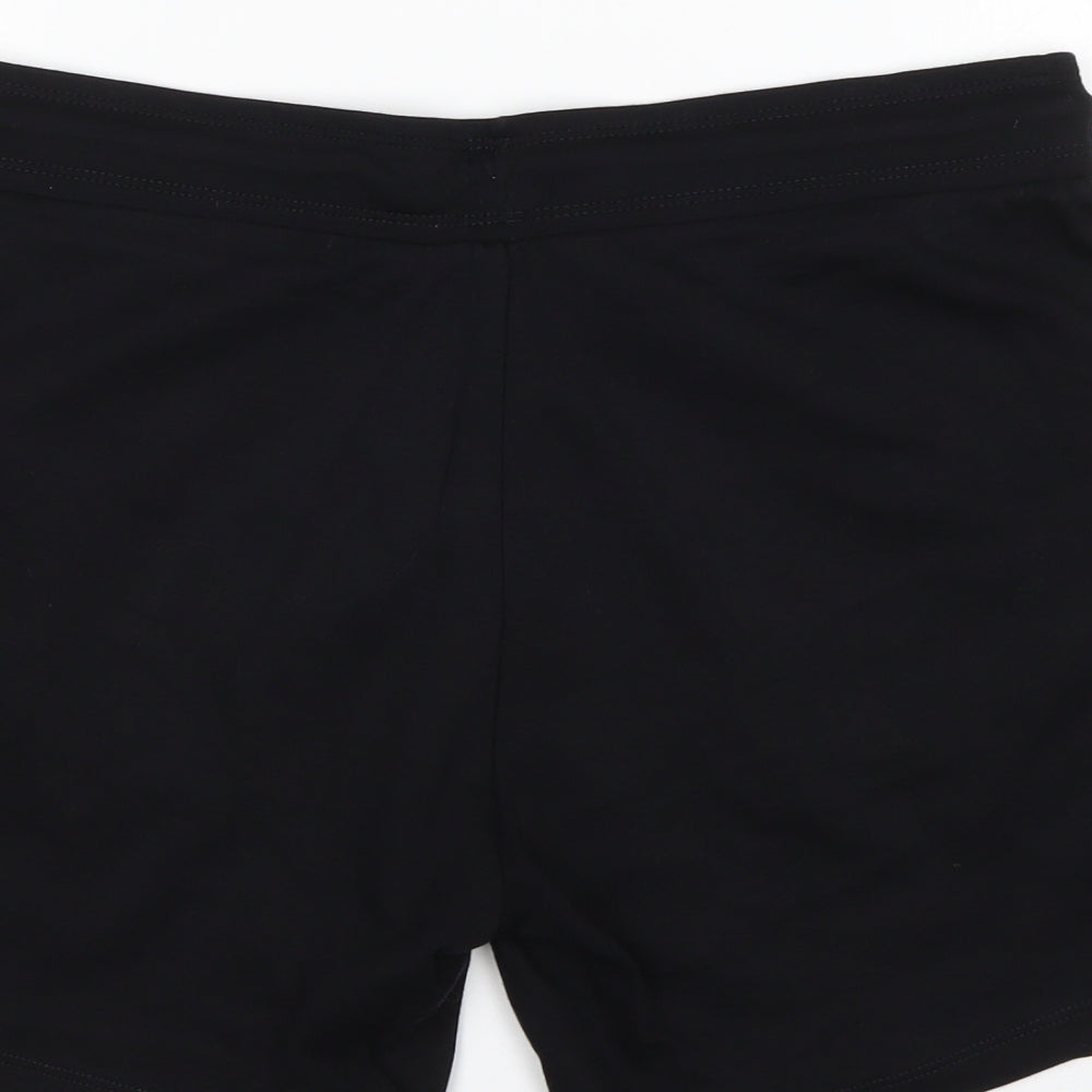TU Womens Black  Cotton Sweat Shorts Size 14 L6 in Regular