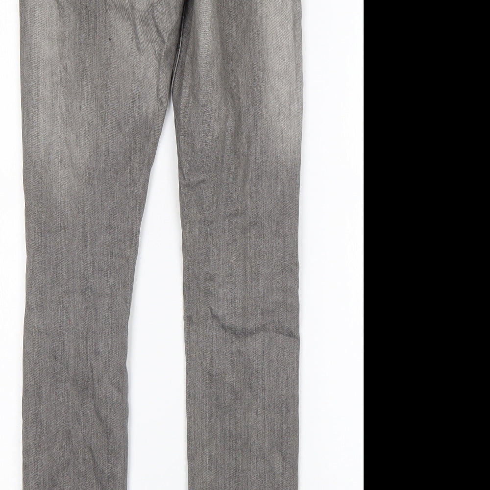 H&M Mens Grey  Cotton Skinny Jeans Size 30 L32 in Regular