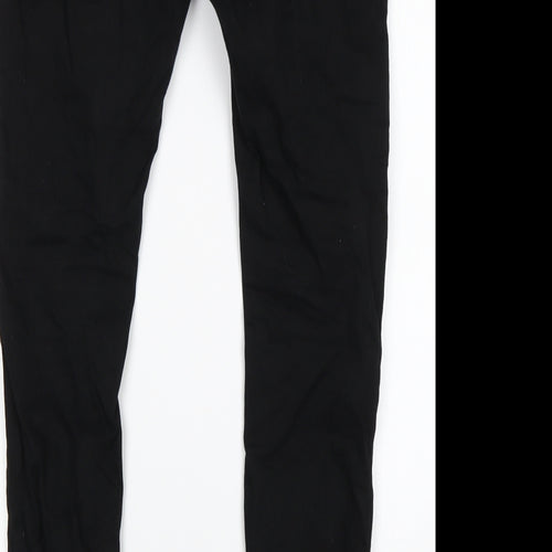Topman Mens Black  Cotton Skinny Jeans Size 32 L32 in Regular