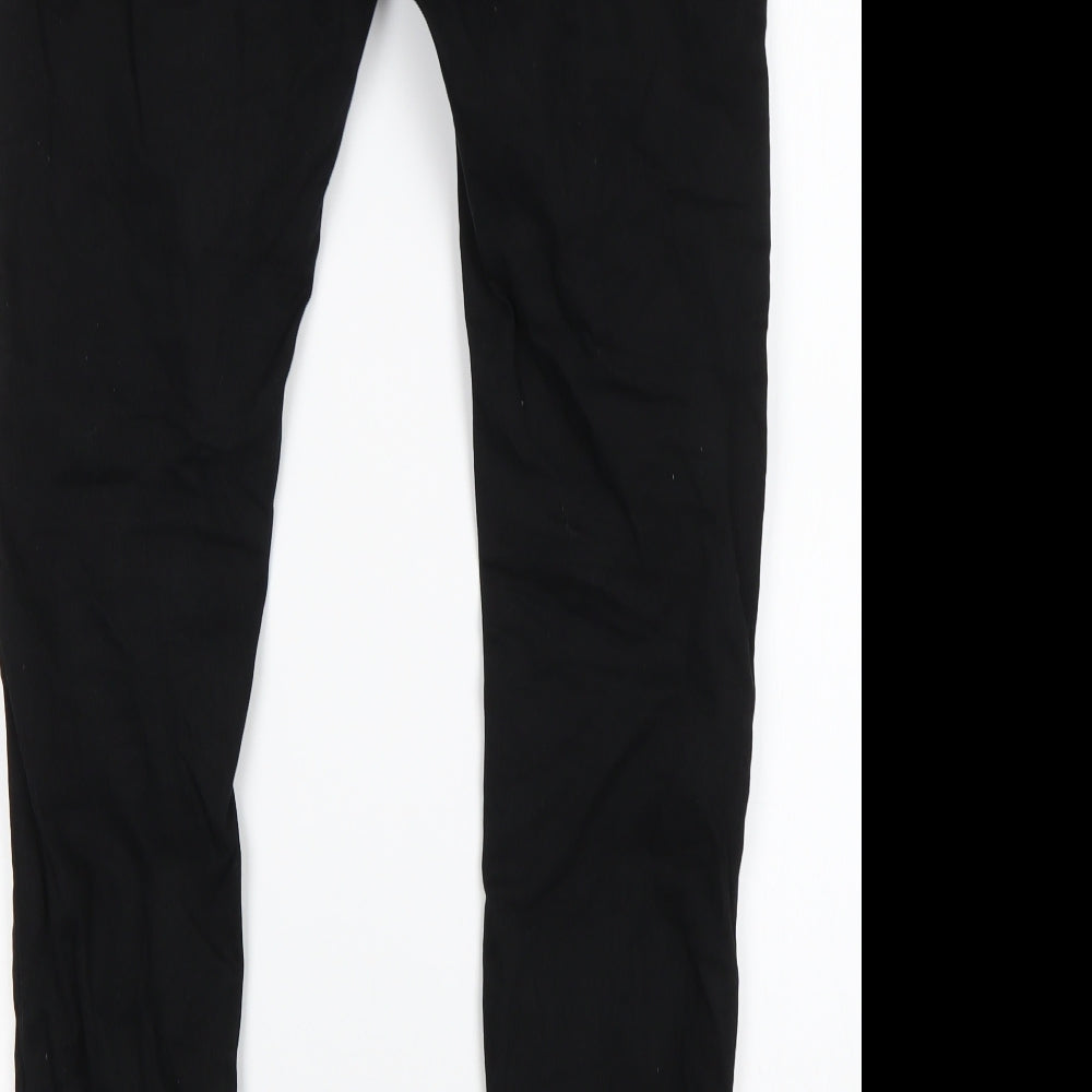 Topman Mens Black  Cotton Skinny Jeans Size 32 L32 in Regular