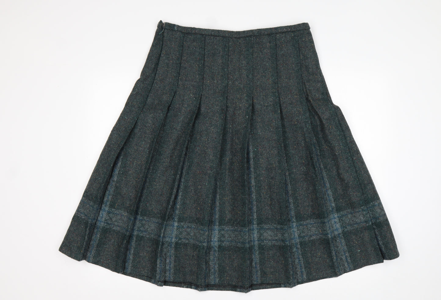 Eastex Womens Multicoloured Plaid Wool A-Line Skirt Size 16