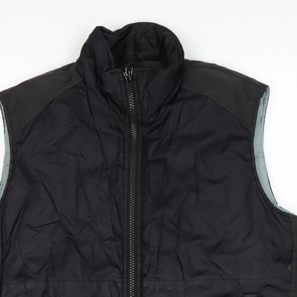 Nico Mens Black   Gilet Coat Size M