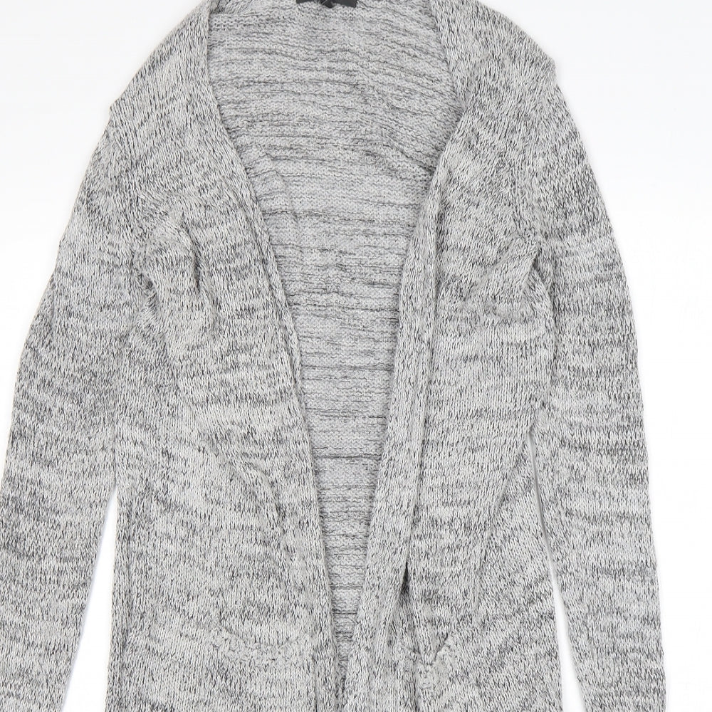 NEXT Womens Grey V-Neck  Cotton Cardigan Jumper Size 10