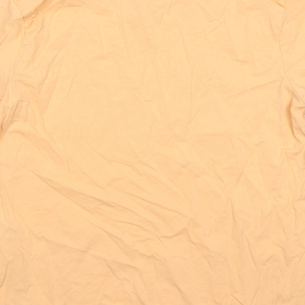 ASOS Womens Orange  Cotton Basic T-Shirt Size 10 Round Neck