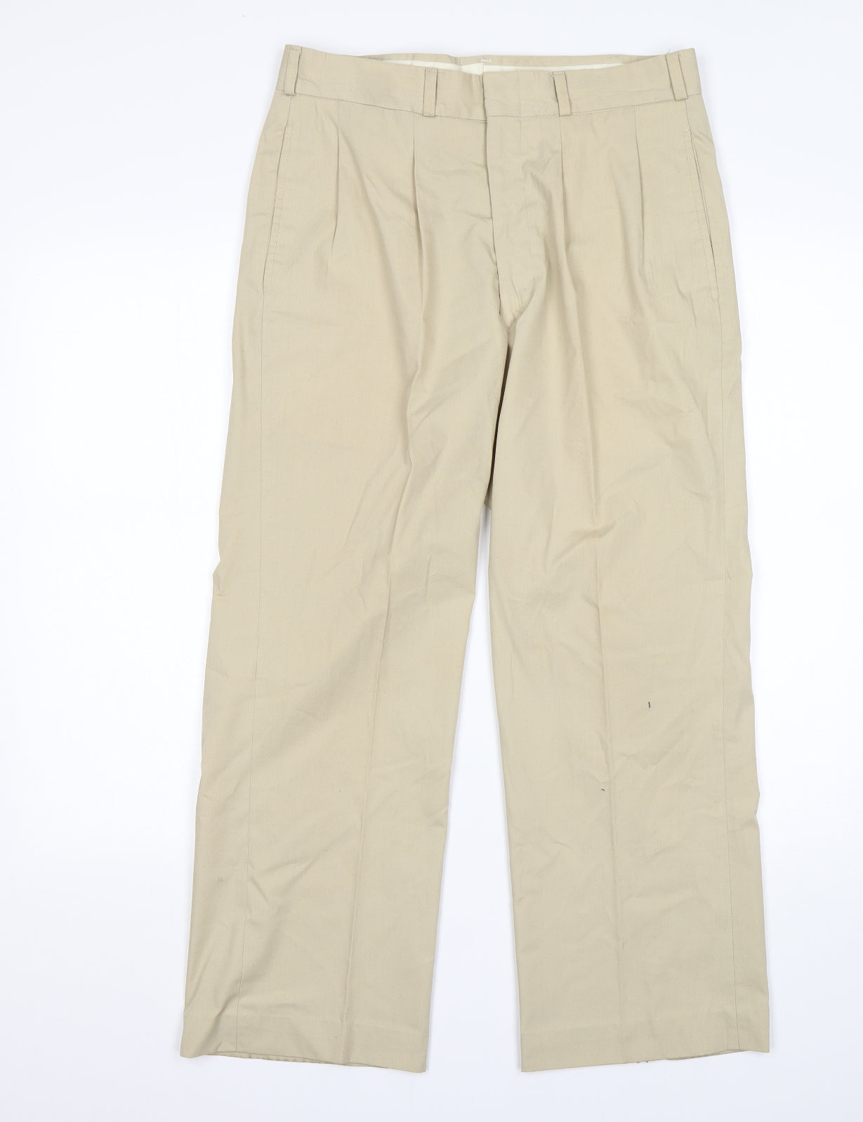 L.L Bean Womens Beige   Chino Trousers Size 32 in L28 in Regular