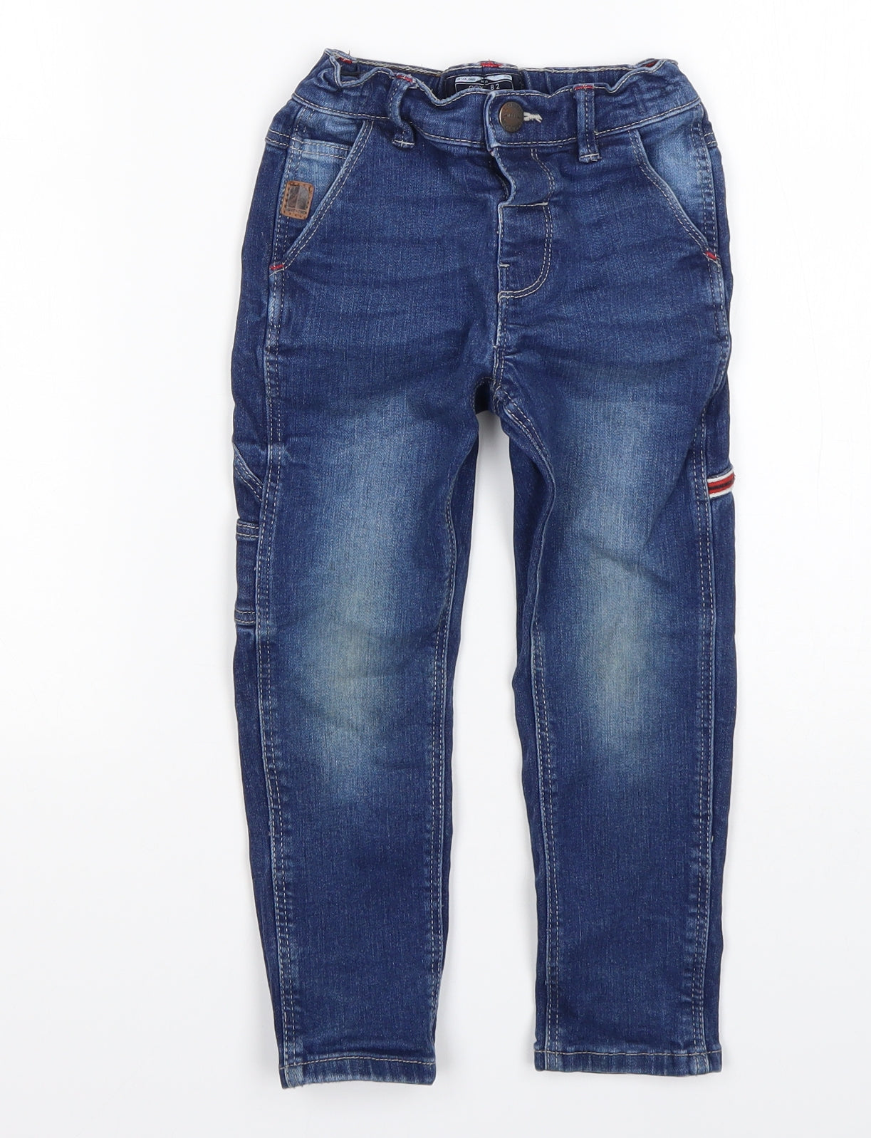 NEXT Boys Blue  Cotton Skinny Jeans Size 3-4 Years  Regular