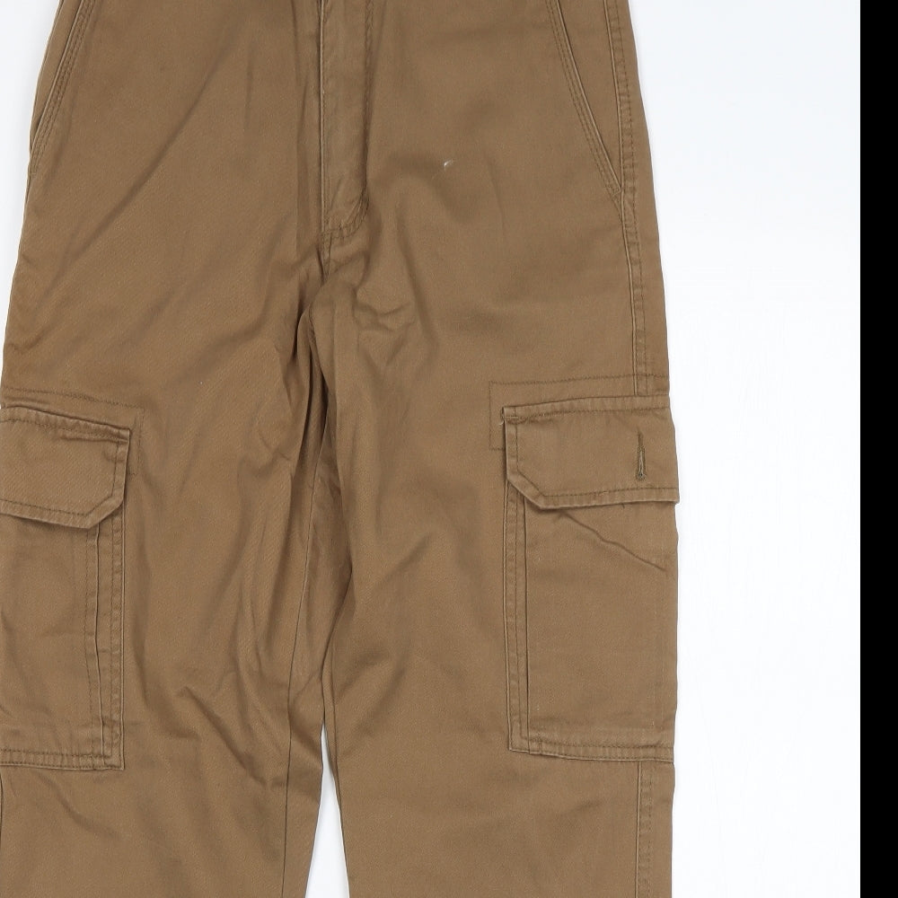 Easy Mens Beige  Cotton Cargo Trousers Size 30 L32 in Regular