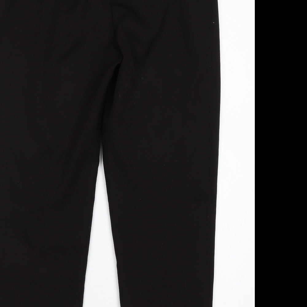 Primark Womens Black  Polyester Trousers  Size 10 L27 in Regular