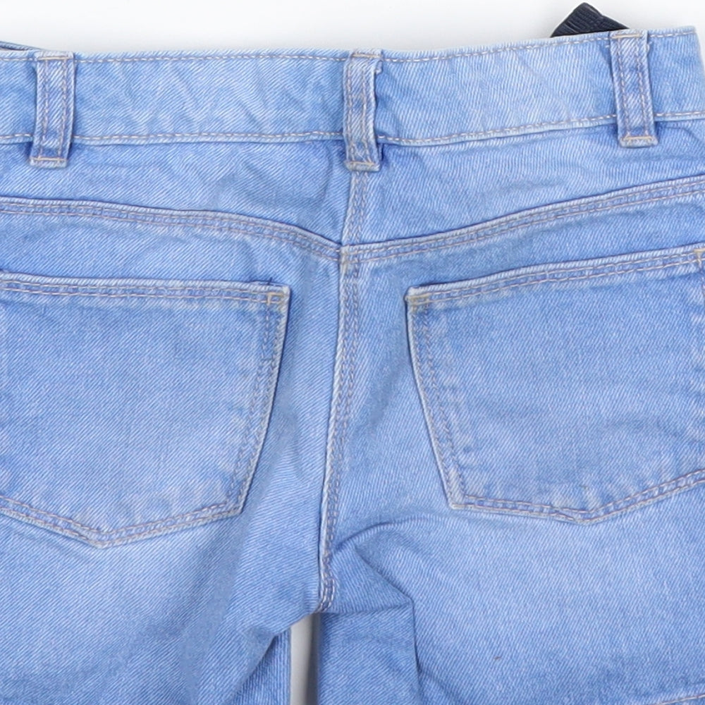 NEXT Girls Blue  Cotton Bermuda Shorts Size 4 Years  Regular