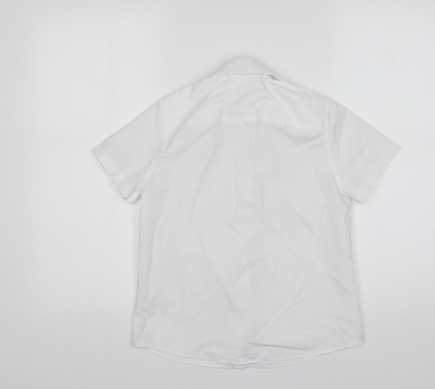 F&F Boys White  Polyester Basic Button-Up Size 9-10 Years Collared