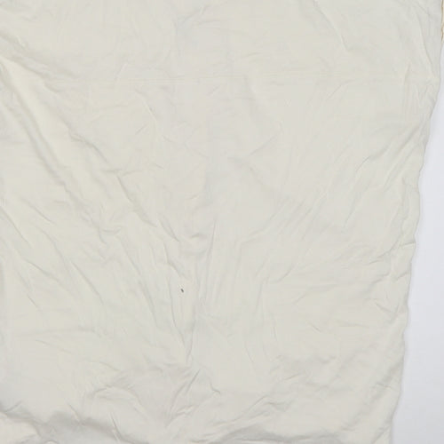 NEXT Womens Ivory  Viscose Basic Button-Up Size 10 V-Neck