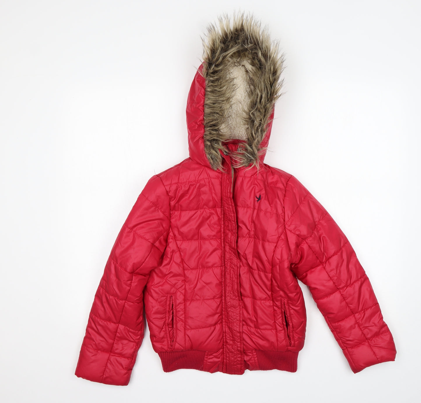 Young Dimension Girls Red   Rain Coat Coat Size 9-10 Years