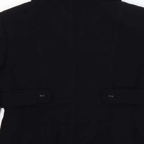 NEXT Womens Black  Polyester Jacket Blazer Size 12