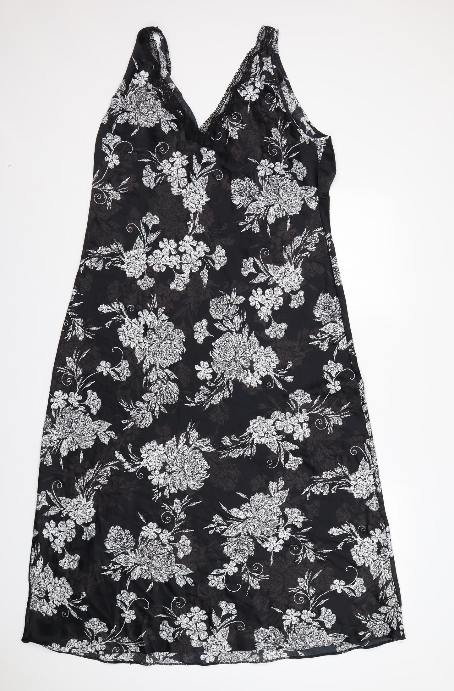 M&S Womens Multicoloured Floral Polyester  Dress Size 18