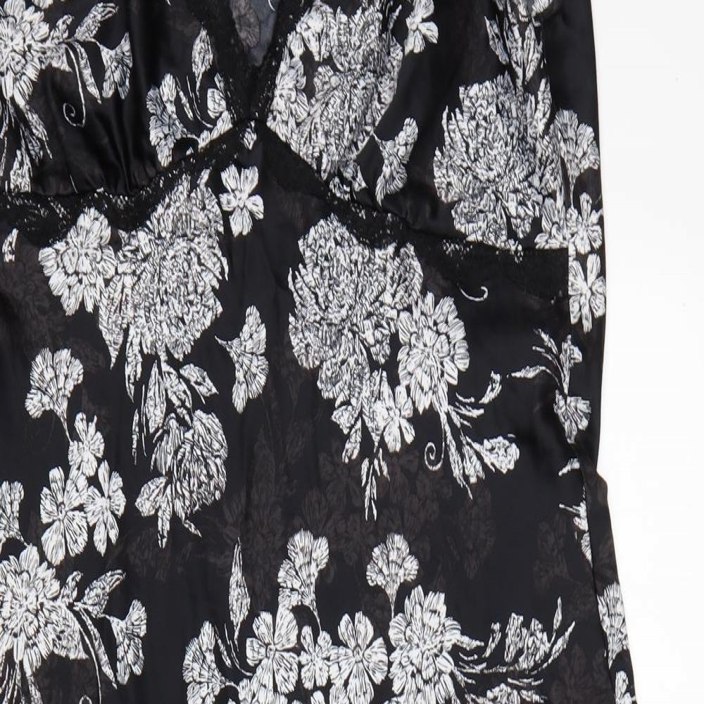 M&S Womens Multicoloured Floral Polyester  Dress Size 18