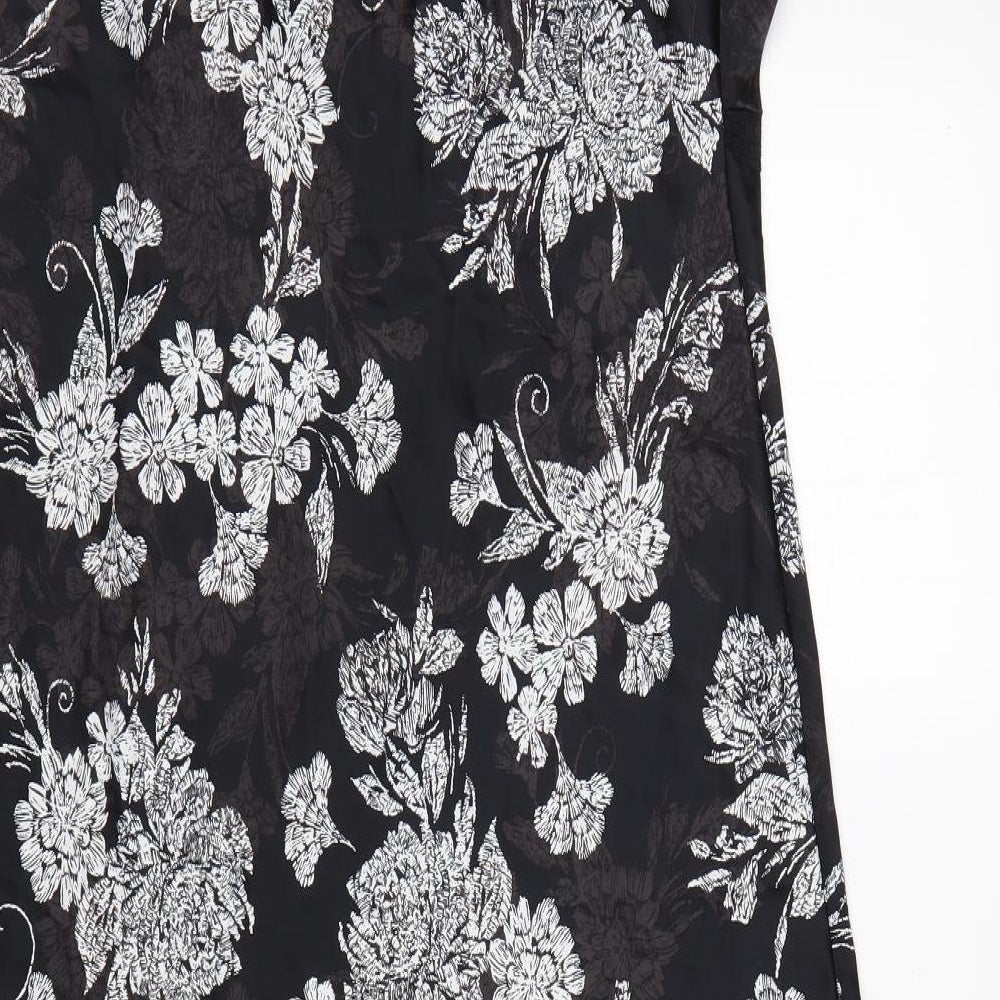 M&S Womens Multicoloured Floral Polyester  Dress Size 18