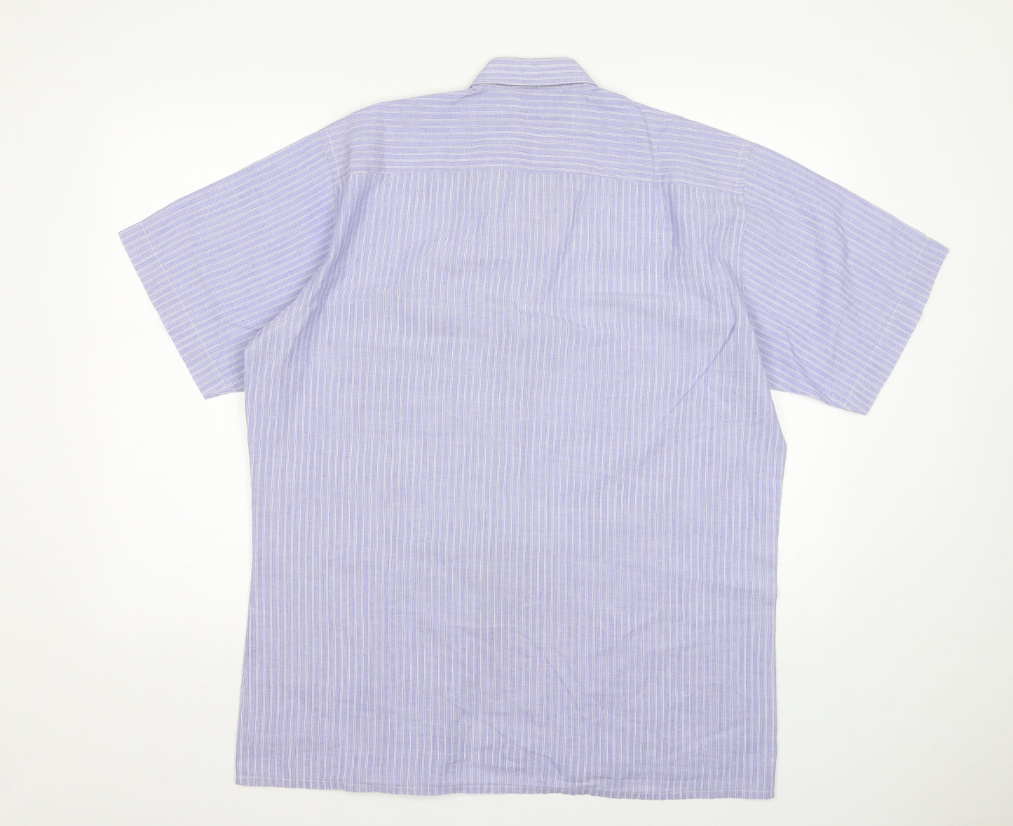 C&A Mens Multicoloured Striped Cotton  Dress Shirt Size 15.5 Collared