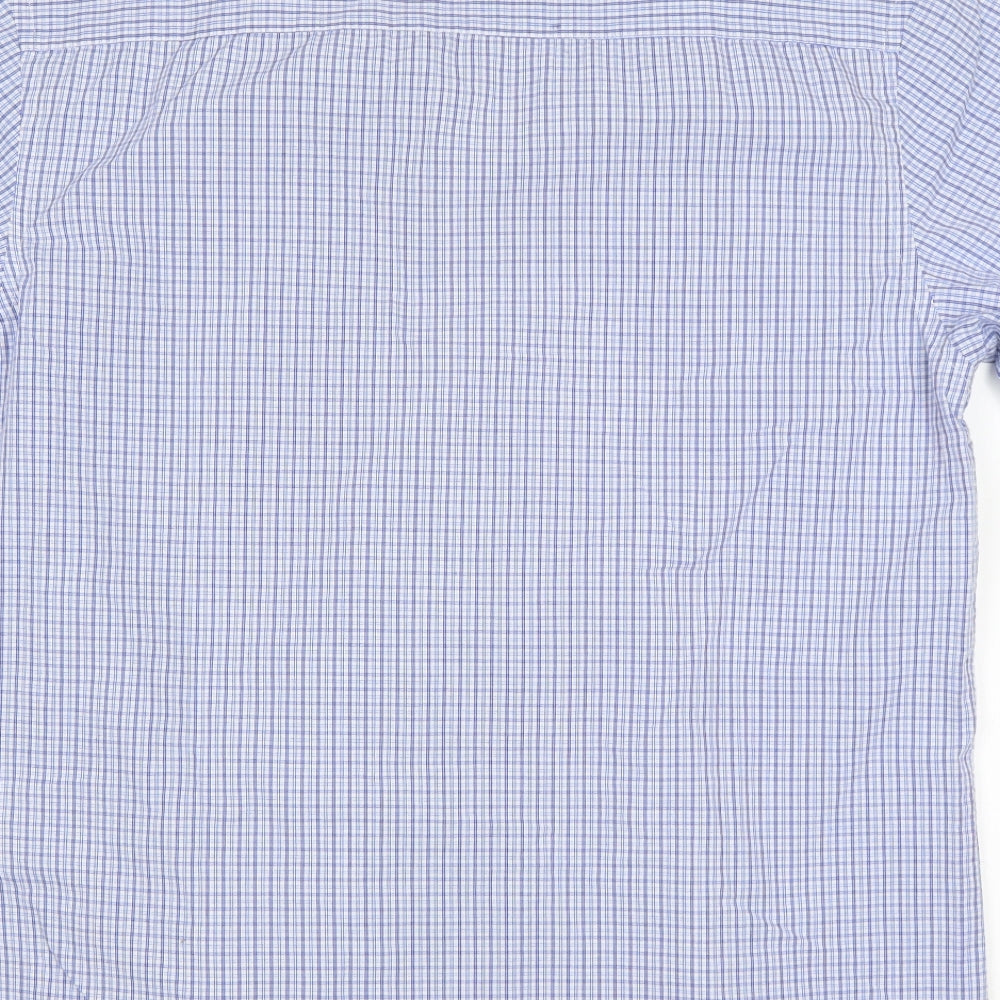 Greenwoods Mens Multicoloured Check Polyester  Button-Up Size M Collared