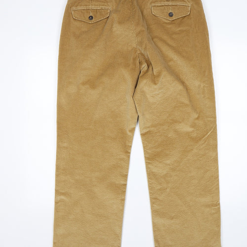 Blue Harbour Mens Beige  Cotton Chino Trousers Size 36 L29 in Regular