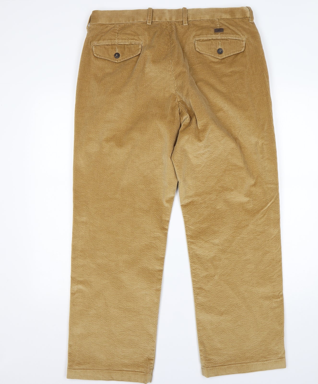Blue Harbour Mens Beige  Cotton Chino Trousers Size 36 L29 in Regular