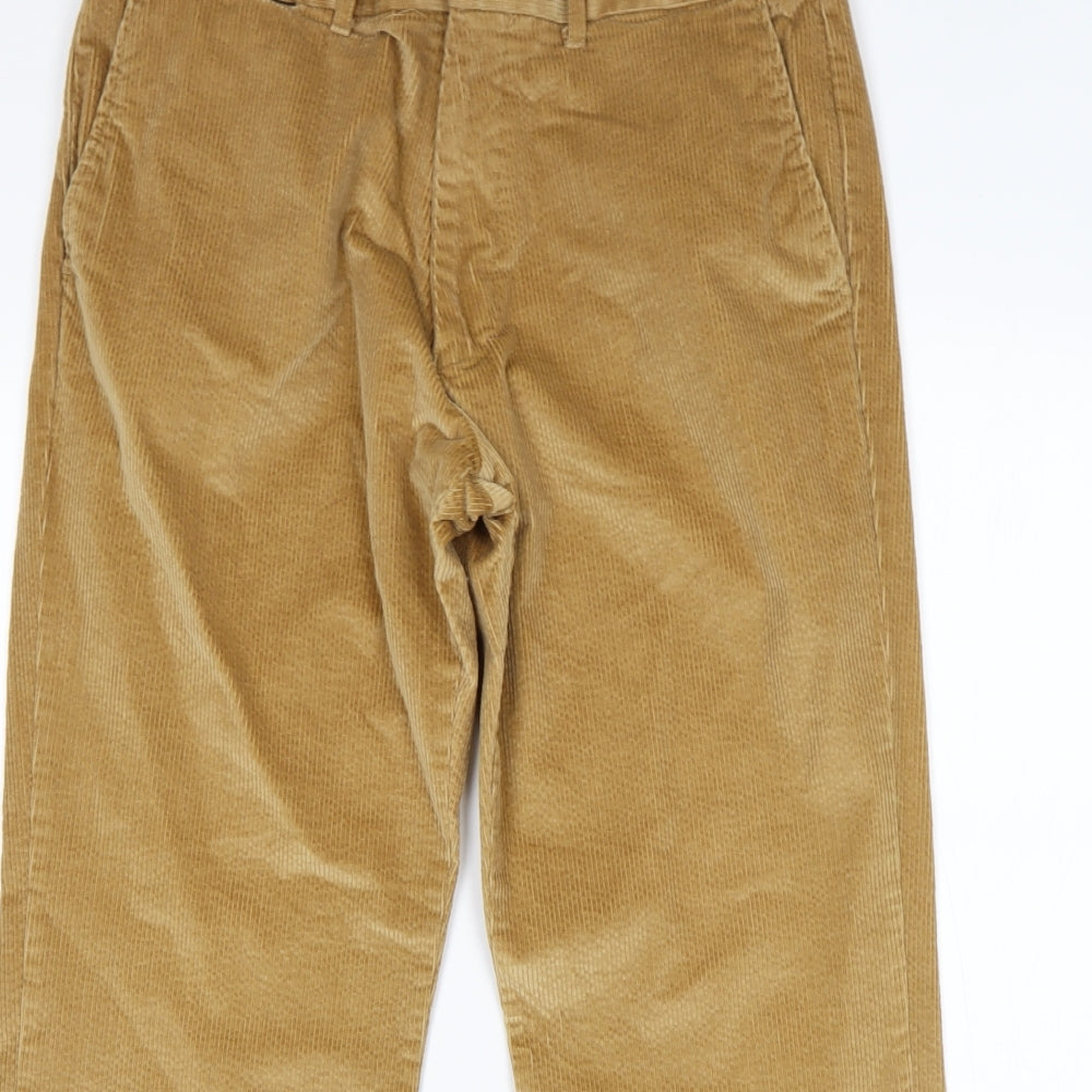 Blue Harbour Mens Beige  Cotton Chino Trousers Size 36 L29 in Regular