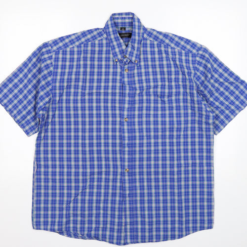 Living Mens Multicoloured Check Cotton  Button-Up Size M Collared