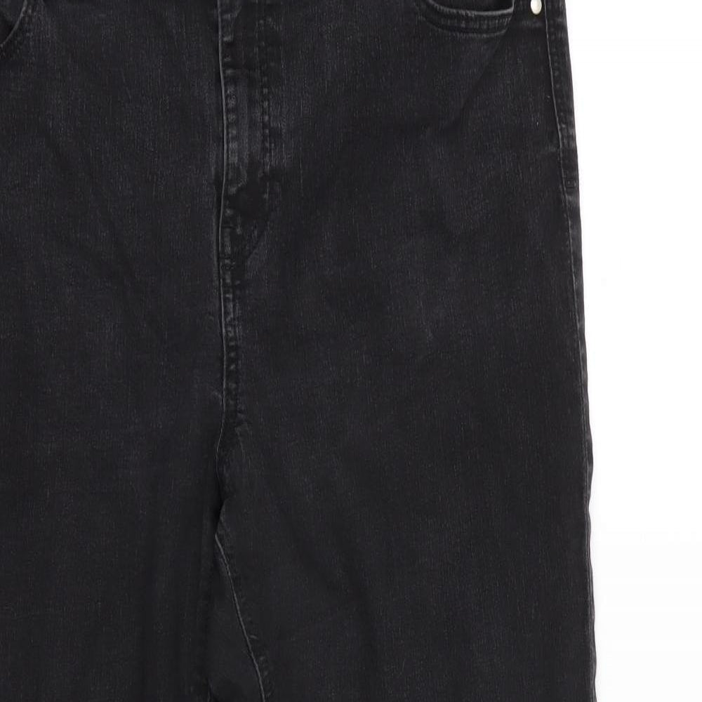 George Womens Grey  Cotton Skinny Jeans Size 18 L25 in Regular  - Short