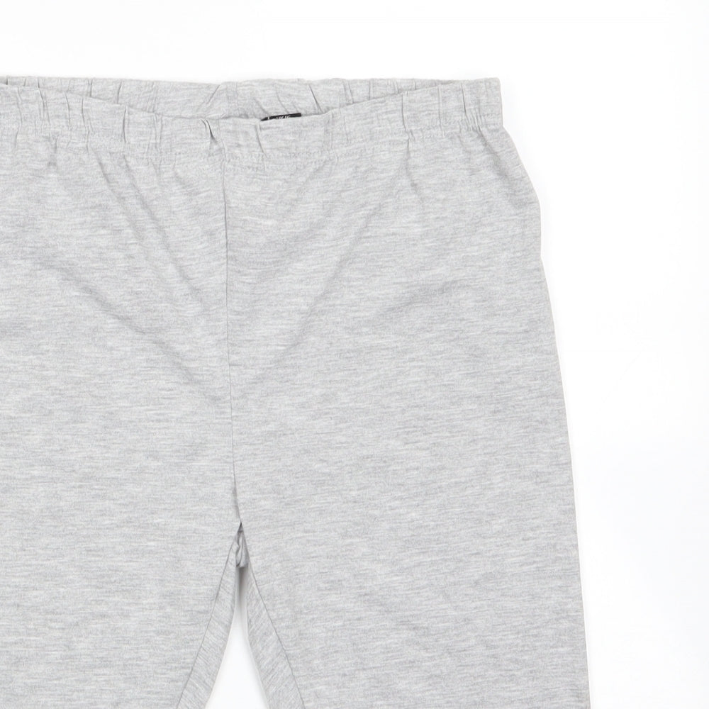 Boohoo Womens Grey  Viscose Sweat Shorts Size 16  Regular