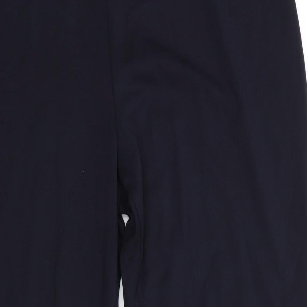 M&S Womens Blue  Viscose Dress Pants Trousers Size 20 L27 in Regular