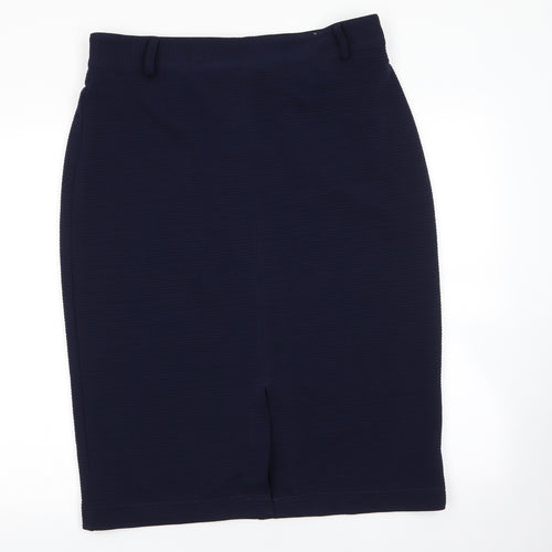 TU Womens Blue  Polyester Straight & Pencil Skirt Size 18