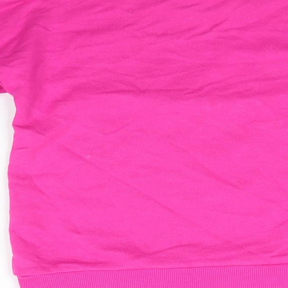 Primark Girls Pink Round Neck  Cotton Pullover Jumper Size 8-9 Years   - LOL Dolls