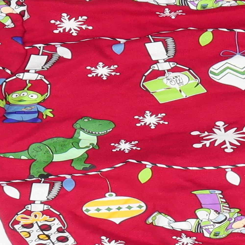 Primark Boys Red Round Neck  Cotton Pullover Jumper Size 4-5 Years   - Christmas