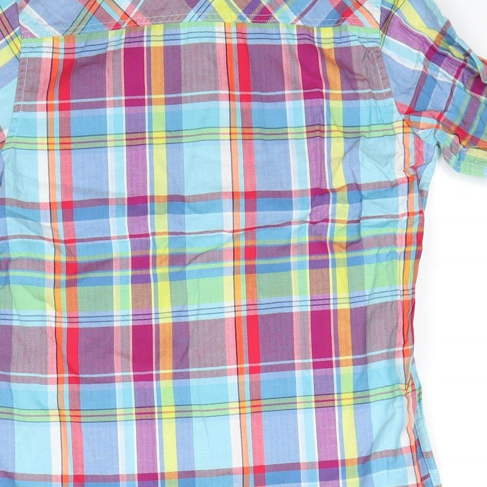 Ted Baker Boys Multicoloured Check 100% Cotton Basic Button-Up Size 10 Years Collared