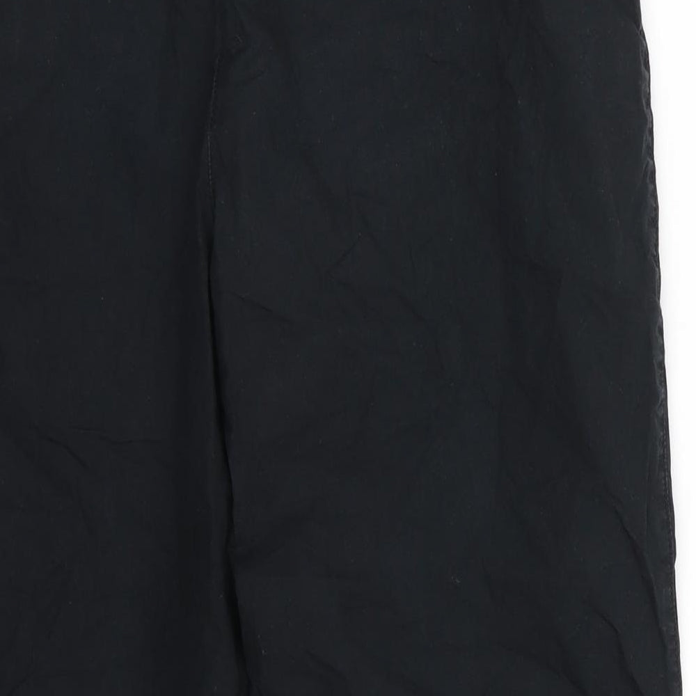 Dorothy Perkins Womens Black  Cotton Cropped Trousers Size 12  Regular