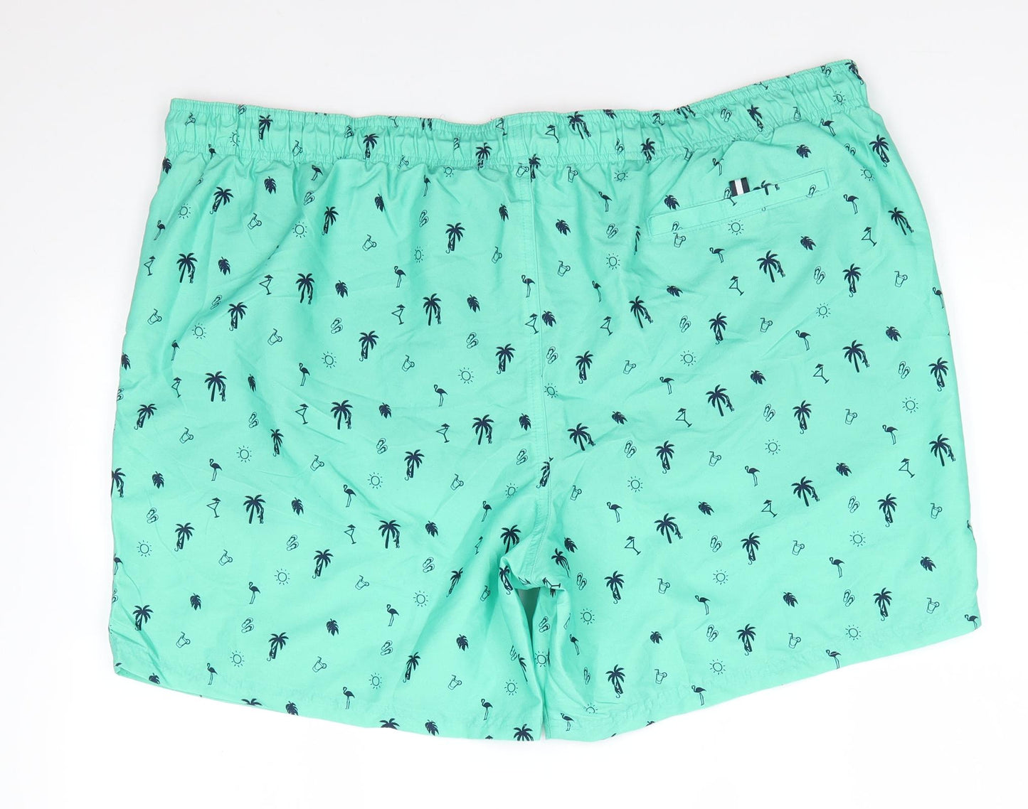 You Know Who's Mens Green  Polyester Sweat Shorts Size 4XL  Regular