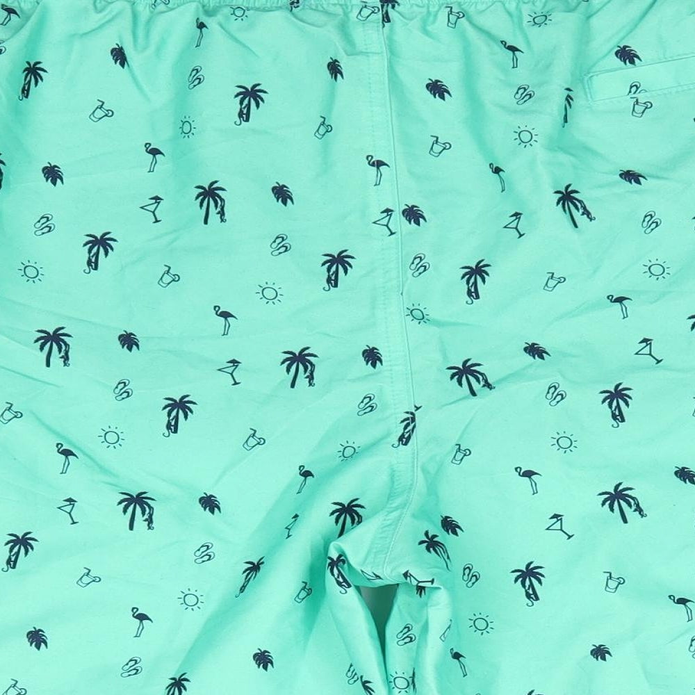 You Know Who's Mens Green  Polyester Sweat Shorts Size 4XL  Regular