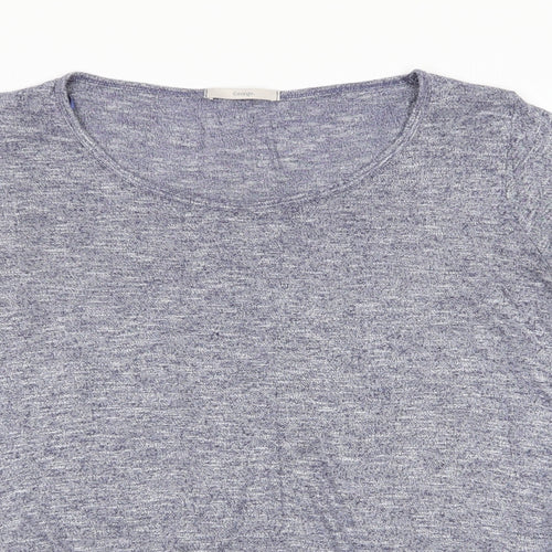 George Womens Blue  Viscose Basic Blouse Size 16 Round Neck